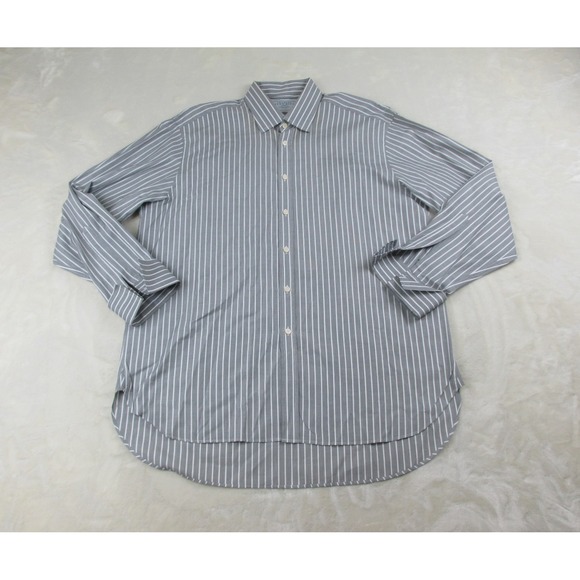 Charles Tyrwhitt Other - Charles Tyrwhitt Shirt Mens 2XL XXL Gray Striped Button Up Jermyn Street London*